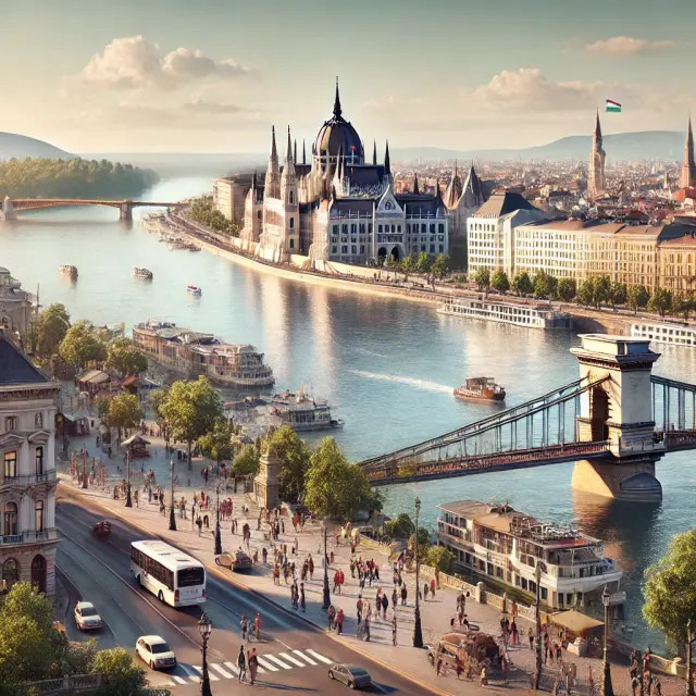 Budapest látképe